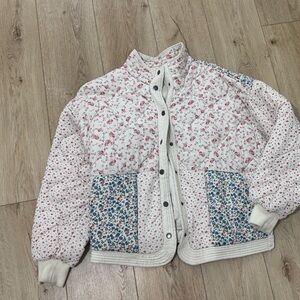 Blank NYC Quilted Floral Bomber